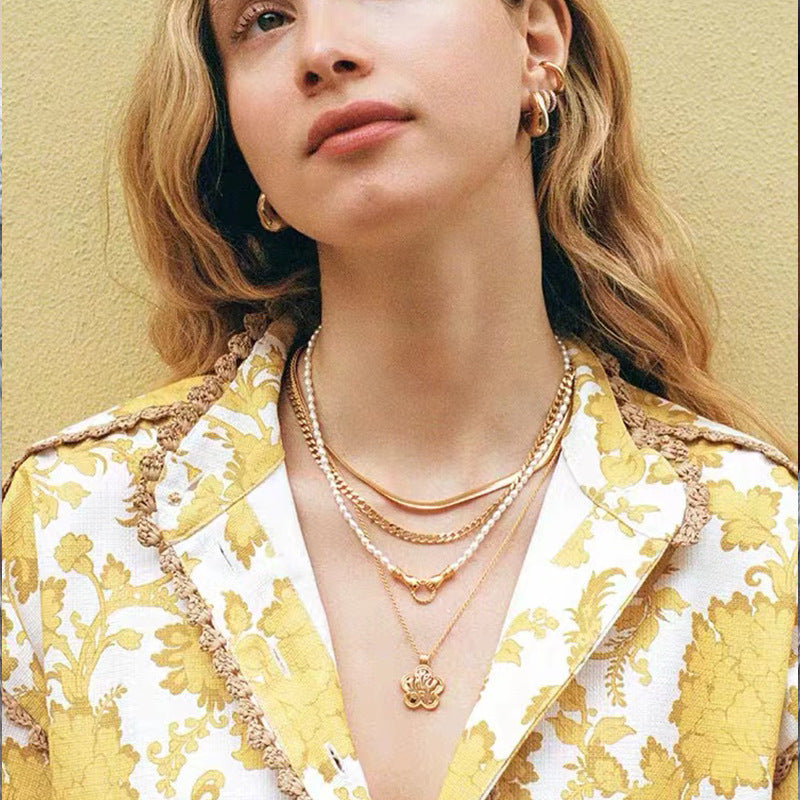 Wholesale Pearl Gold Plated Necklaces